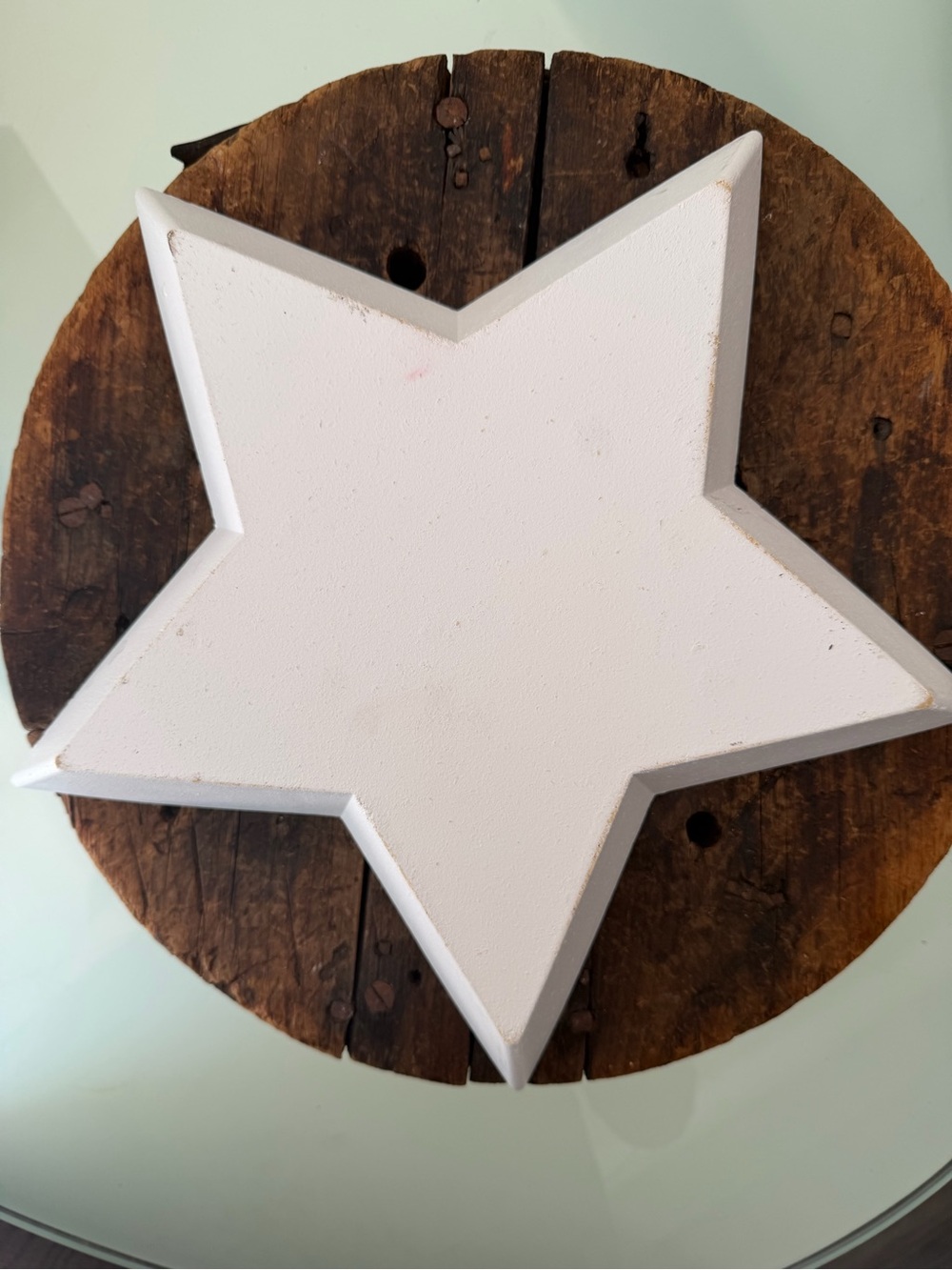 Coastal Seashell Candle Centerpiece in White Star - Picture 13 of 16